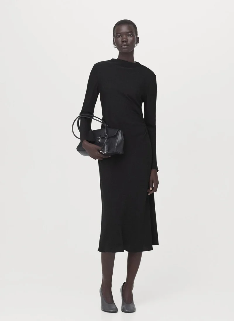 Mango  Ruched midi dress for Women | Best Price UAE